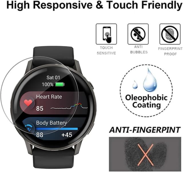 Detalle 2 de TUTUO Schutzfolie Garmin Venu 4 45 mm, 6er