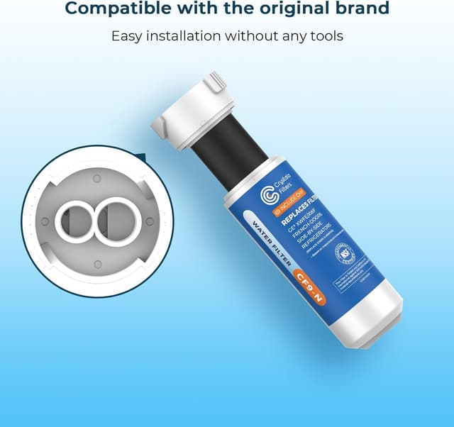 Detalle 2 de Crystala Filters XWFE Compatible Refrigerator Filter