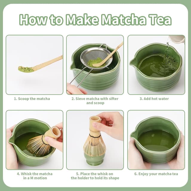 Thumbnail 4 de MestectPET 5 Stück Matcha Set Porzellan