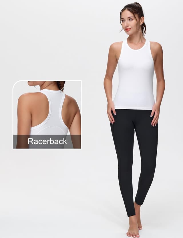 Thumbnail 5 de THE GYM PEOPLE canotta da donna con schiena incrociata per yoga, senza maniche