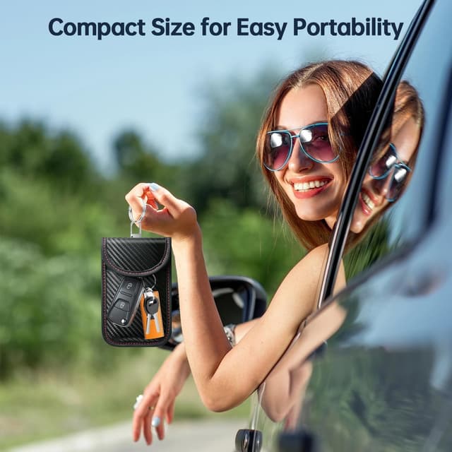 Thumbnail 6 de caslord Keyless Go Schutzhülle für Autoschlüssel (2 Stück) mit RFID-Blocker in Kohlefaser-Optik