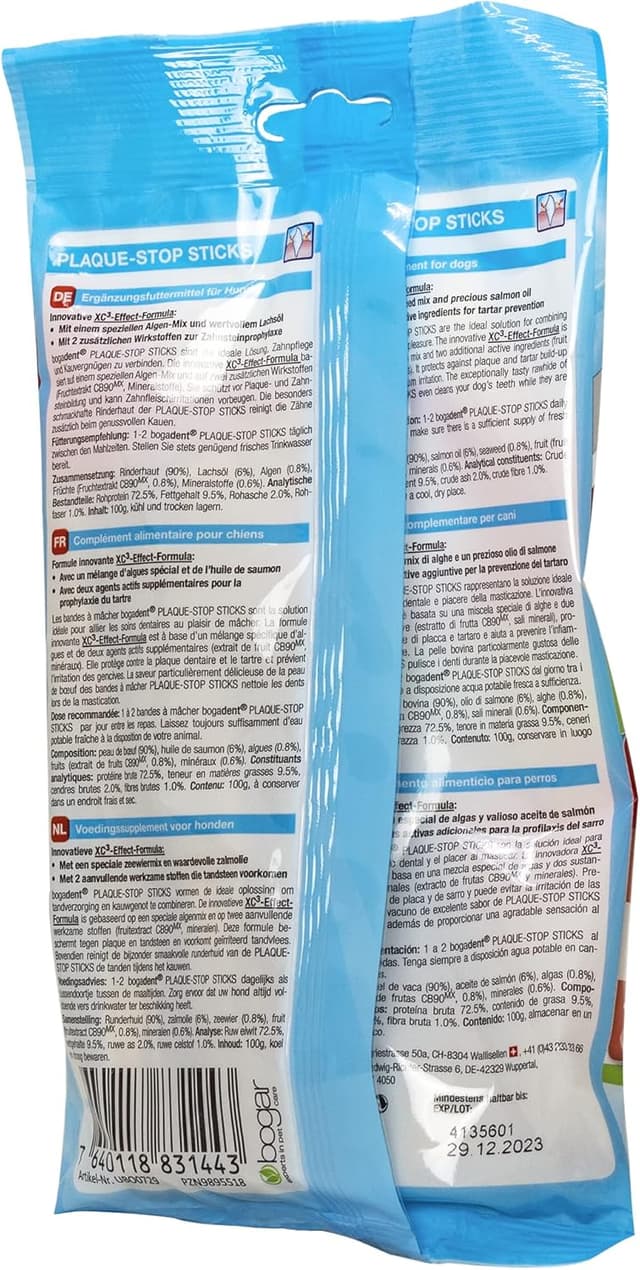 Detalle 2 de Bogadent Plaque-Stop Sticks pour chien moyen — 1 x 100 g
