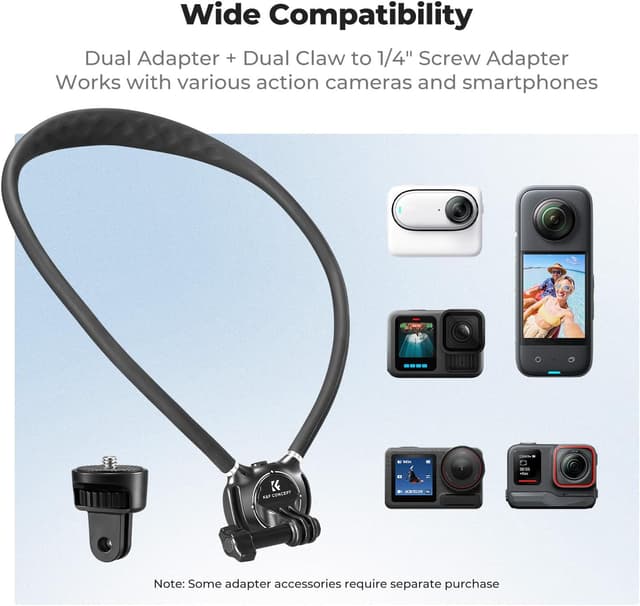 Thumbnail 5 de K&F CONCEPT Magnetic Neck Mount for Action Camera