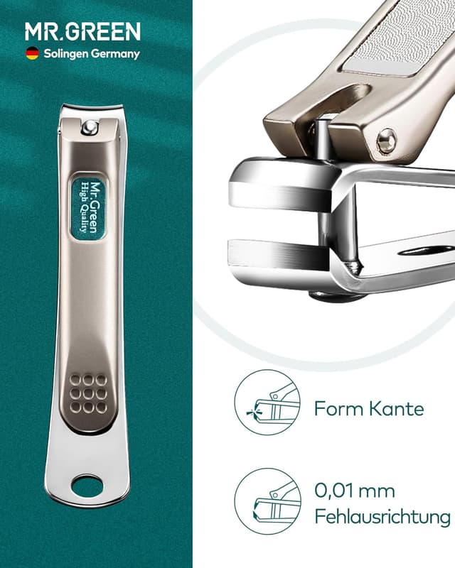 Detalle 2 de MR.GREEN Nagelknipser 3er Set für Reise und Alltag