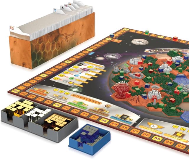 Detalle de Ghenos Games Terraforming Mars Big Box con tessere 3D e organizer per espansioni
