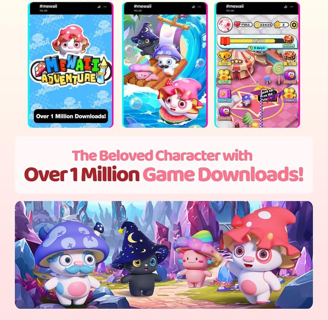 Detalle de Mewaii Peluche Vache Fraise Kawaii oreiller doux 40 cm