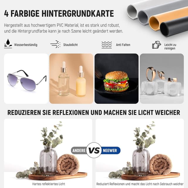 Detalle 2 de NEEWER LP50 Lichtbox Fotostudio 50 x 50 cm