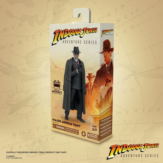 Detalle de Hasbro Indiana Jones Adventure Series Major Arnold Toht Action-Figur (15 cm) – F6061