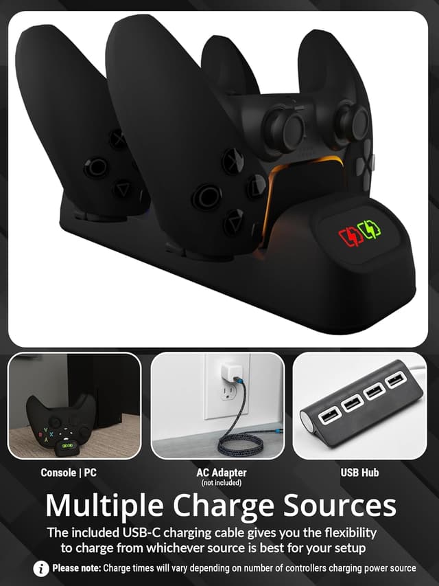 Thumbnail 4 de Controller Charging Dock Stand Dual USB-C 2.5h