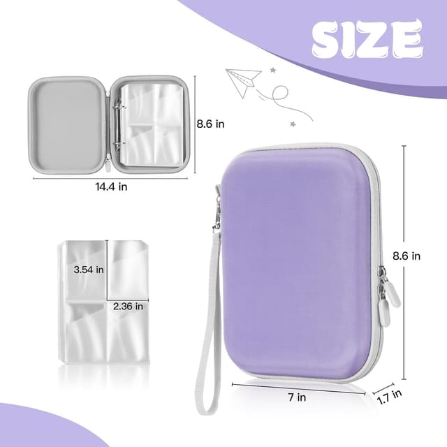 Detalle de Jaffzora porte-cartes pour cartes Yoto — 120 poches étanches et résistantes