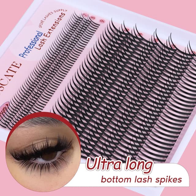 Detalle 2 de CORUSCATE Lash Clusters with Spikes (Ultra Long 12–22mm) + Bottom Clusters 7–9mm
