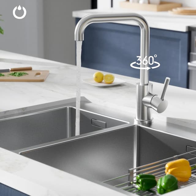 Thumbnail 2 de FORIOUS L-förmige Küchenarmatur 360° 🚰