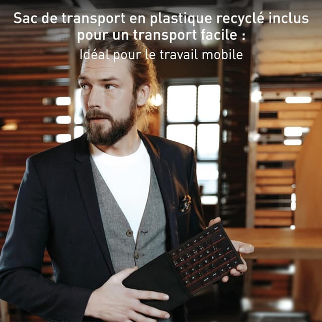 Detalle 2 de Cherry KW 9200 Mini clavier Bluetooth