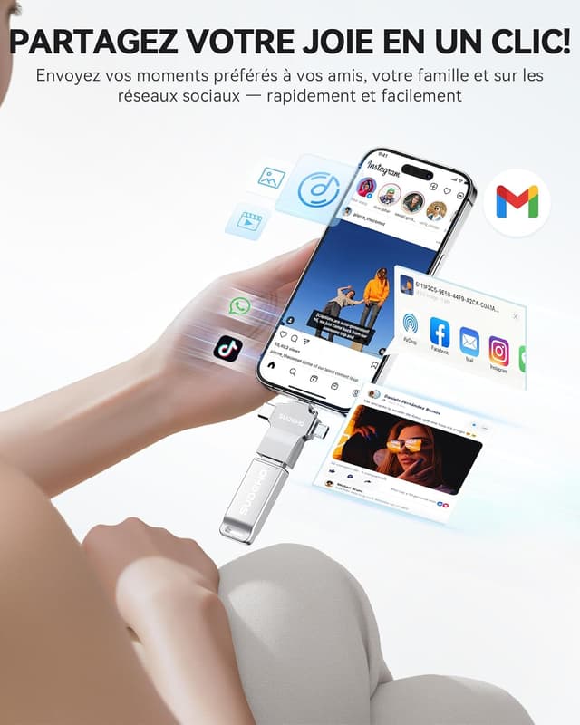 Thumbnail 5 de Clé USB SUDEHO 256 Go MFi ⚙