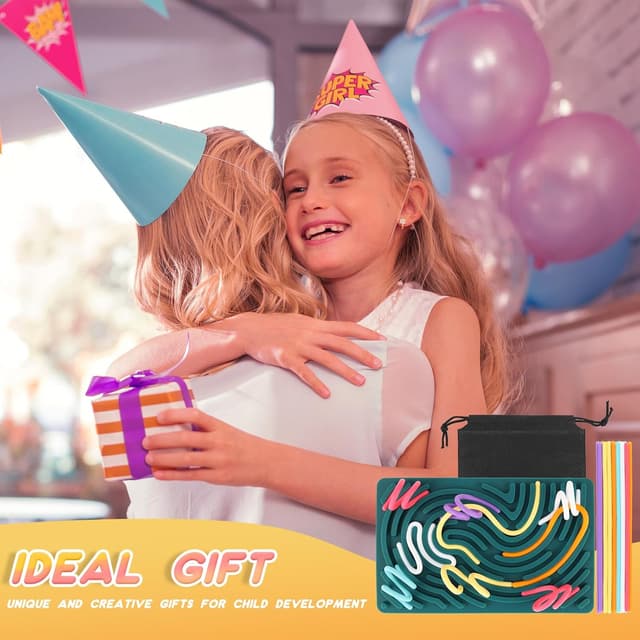 Thumbnail 6 de ddLUCK Sensory Activity Board 6-colour silicone fidget toy