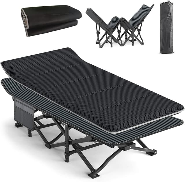 Detalle de Camp bed for adults, supports 450 lbs