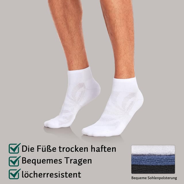 Thumbnail 4 de Natugloe Quarter Sportsocken 8 Paar