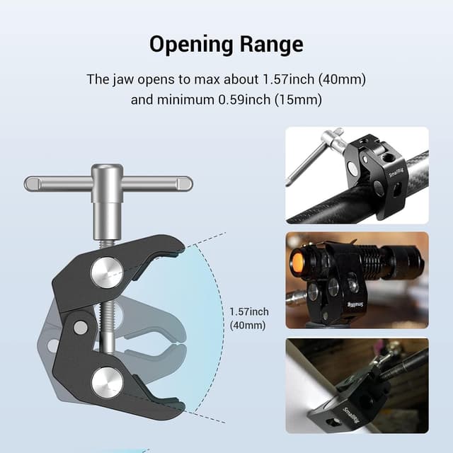 Thumbnail 1 de SMALLRIG 2 Pack Super Clamp 2058 for cameras