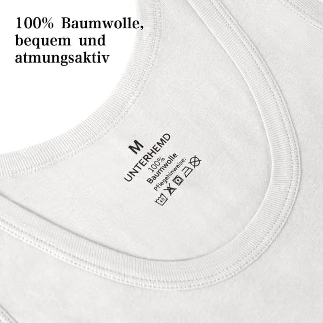 Detalle de Unterhemd Herren 3er/5er Pack Baumwolle Tank Top