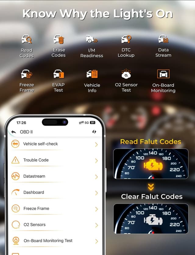 Detalle de AUTOPHIX 3210 Bluetooth OBD2 Scanner (Wireless Code Reader) for 1996+ Vehicles
