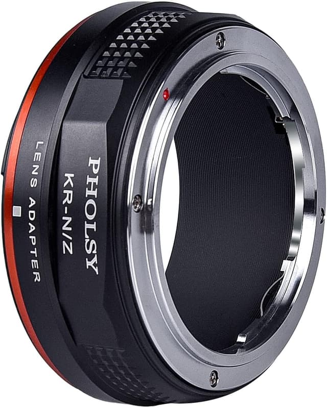 Detalle de PHOLSY Objektivadapter für Konica AR auf Nikon Z-Mount (Kompatibel mit Z fc, Z30, Z9, Z8, Z6, Z7, Z5, Z50) – Hinweis: nicht für Z6 II/Z7 II