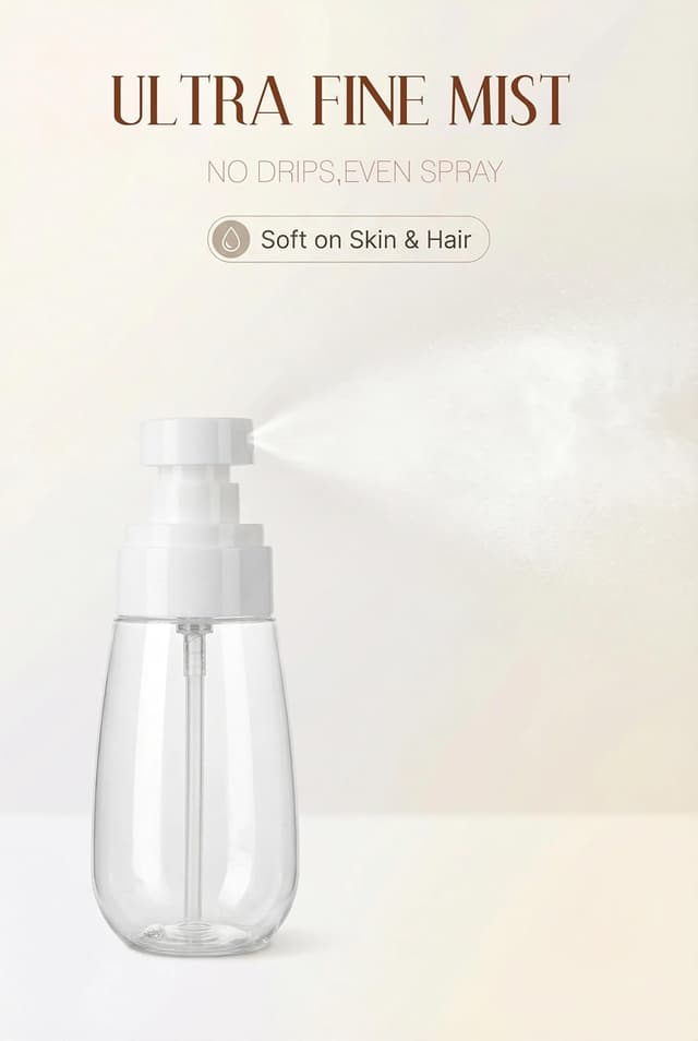 Thumbnail 4 de Lammcou kleine Sprühflaschen zum Befüllen im 3er-Set (Blue, Clear, Pink) – feiner Nebel, auslaufsicher, Reisegröße