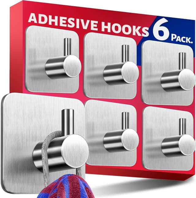 Imagen de Menz Self Adhesive Hooks 6-pack for towels and keys 🪝 en OfertitasTOP