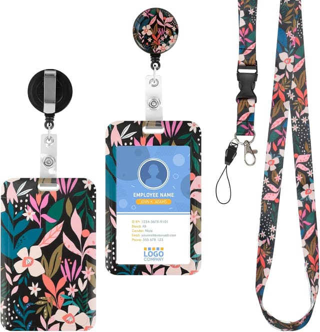 Detalle de Cozary Porta Badge Floreale da Collo