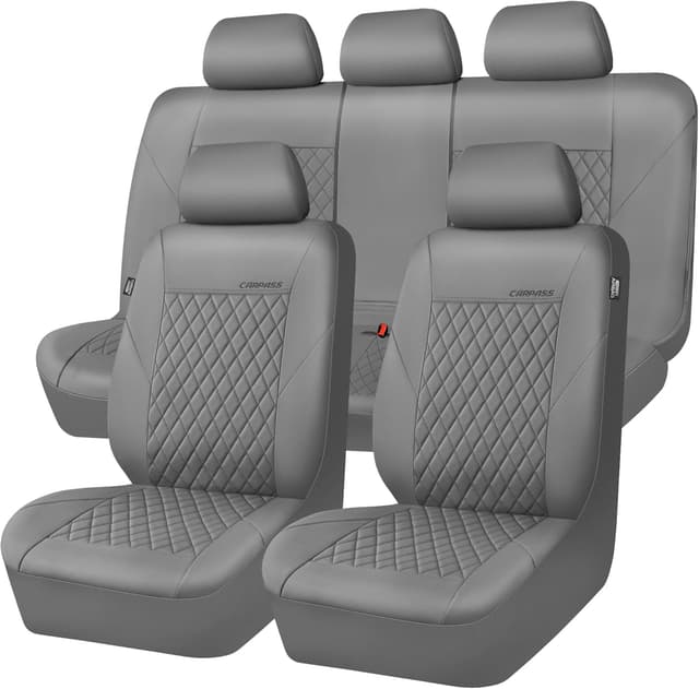 Imagen de CAR PASS Quilting Faux Leather Seat Covers en OfertitasTOP
