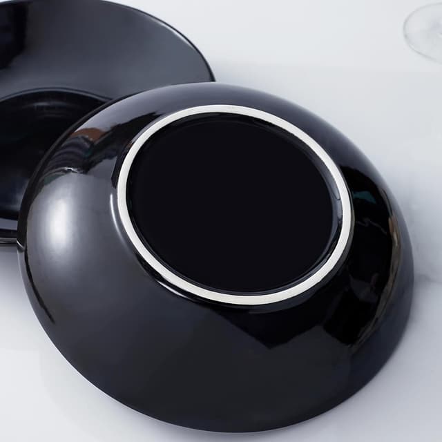 Detalle de Swuut Ceramic 40oz Pasta Bowls Set