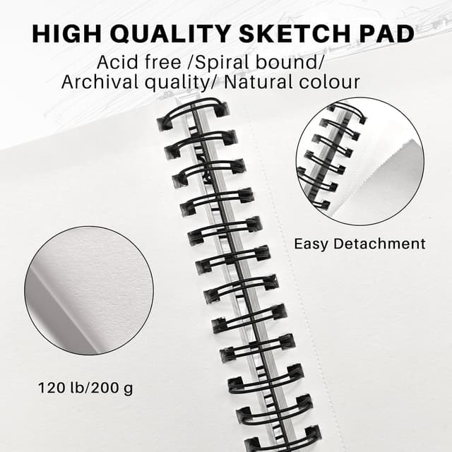 Thumbnail 2 de Artecho Skizzenbuch A4 50 Blatt