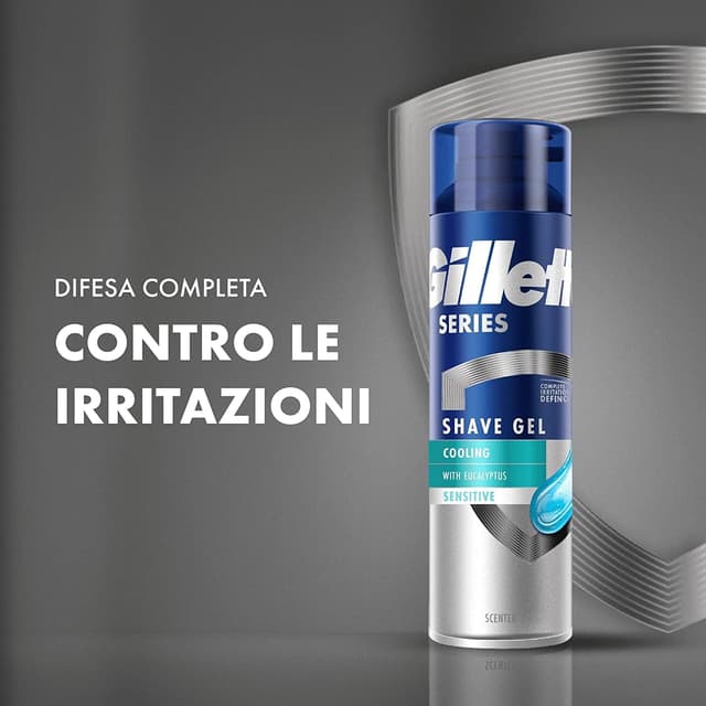 Detalle de Gillette Series Gel da barba rinfrescante 200 ml