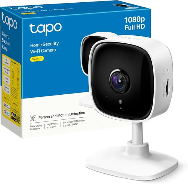 Detalle de Tapo Cámara Wi-Fi Interior 1080P para Bebés y Mascotas 📹