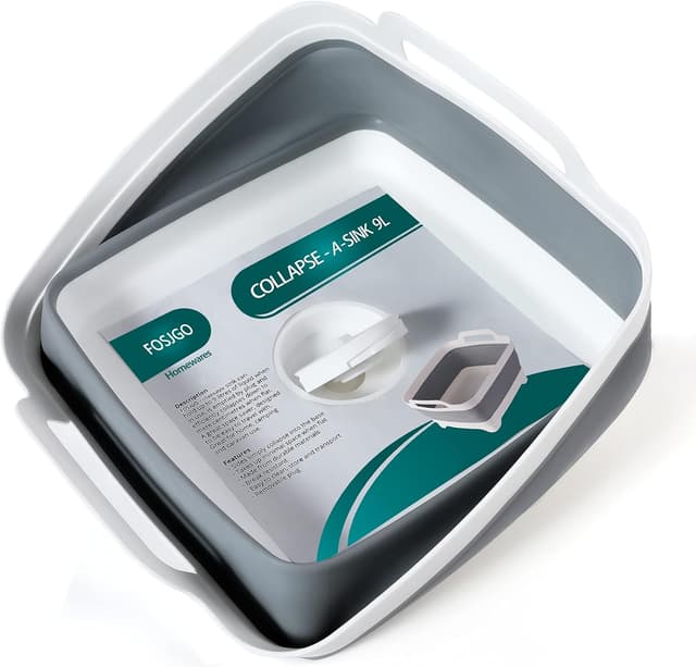 Thumbnail 1 de FOSJGO 9L Collapsible Dish Basin for Camping