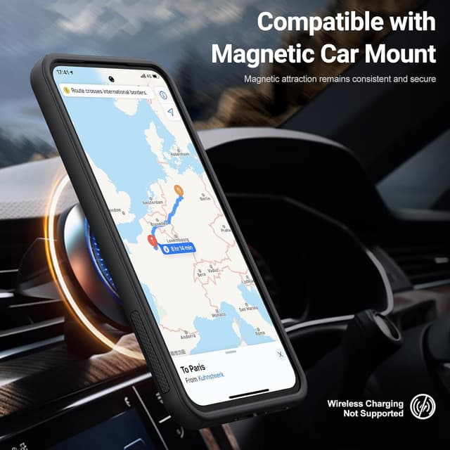 Detalle 1 de AOUIA Samsung A36 5G case 360° stand