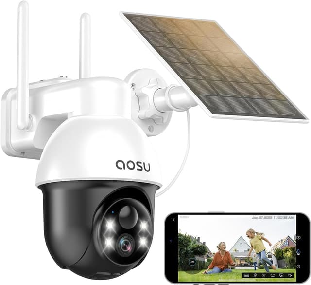 Detalle de aosu C9L 2K Solar Security Camera