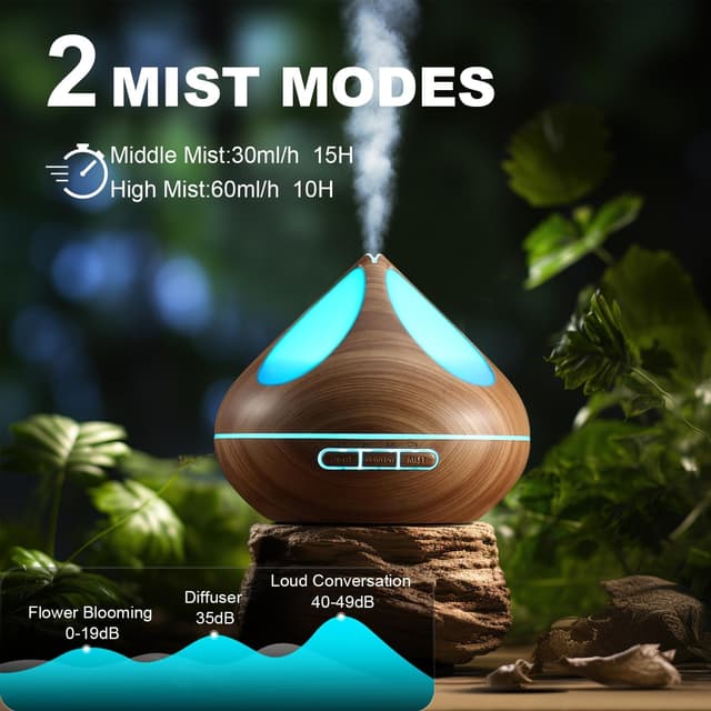 Thumbnail 1 de VitezTab Essential Oil Diffuser 500 ml — humidifier 🫧