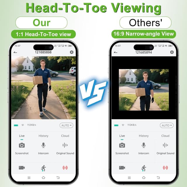 Detalle 2 de KAMEP Wireless Doorbell Camera 2K