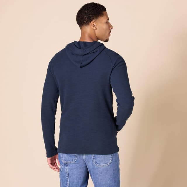 Detalle de Amazon Essentials Men’s Slub Thermal Hoodie (Regular Fit)
