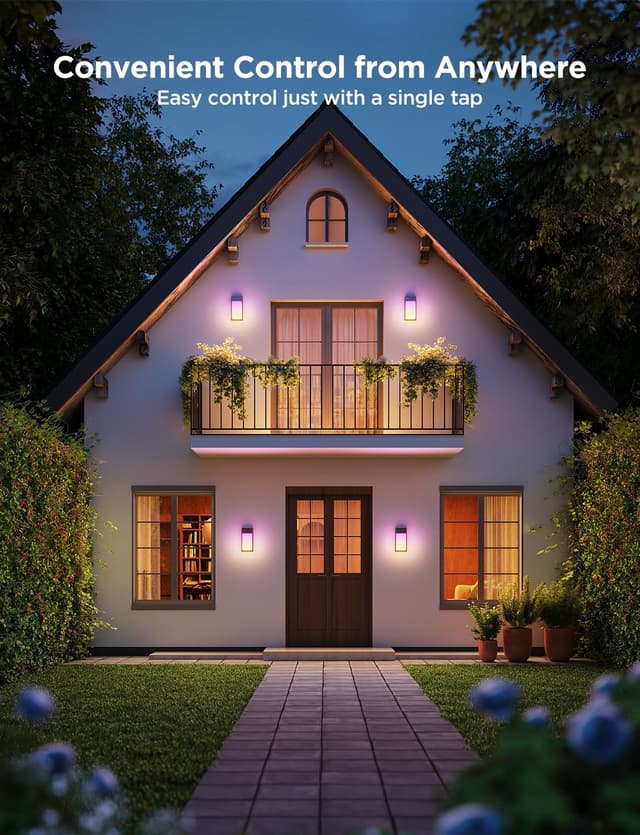 Thumbnail 6 de Govee Outdoor Wall Lights RGBIC (2 Pack) – 1500LM Smart LED, IP65, Alexa/Google & Matter