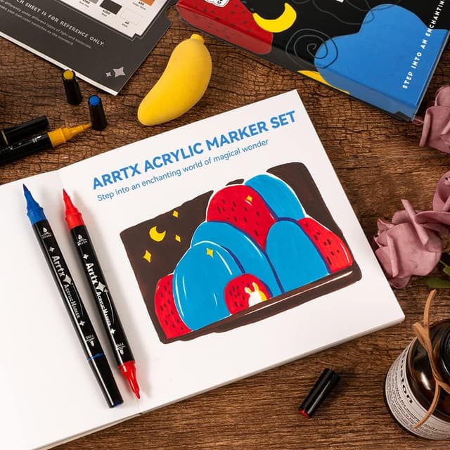 Detalle 2 de Arrtx Acrylstifte 32 Farben für Steine