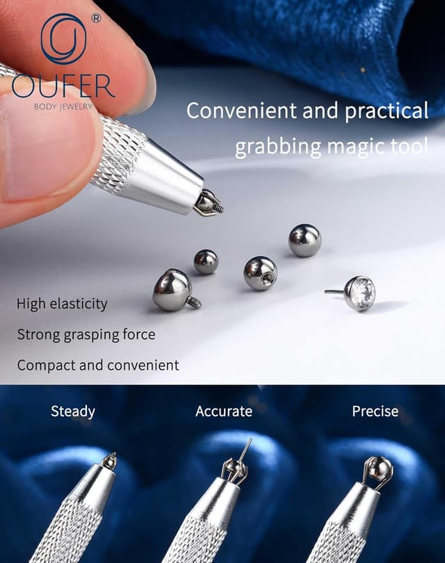 Thumbnail 4 de OUFER Pinces piercing acier 316L 16G/18G