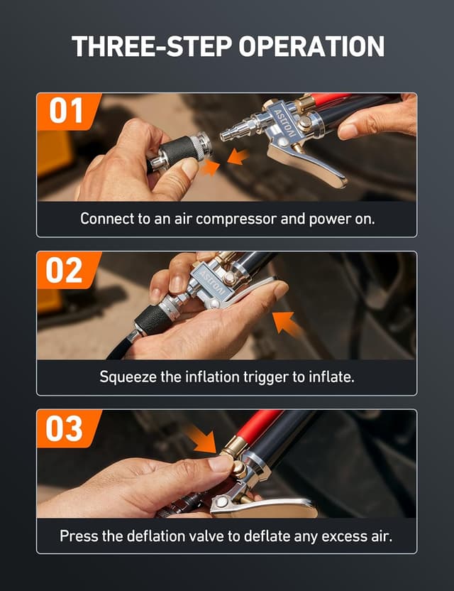 Thumbnail 5 de AstroAI T3 Tire Pressure Gauge 10-120 PSI