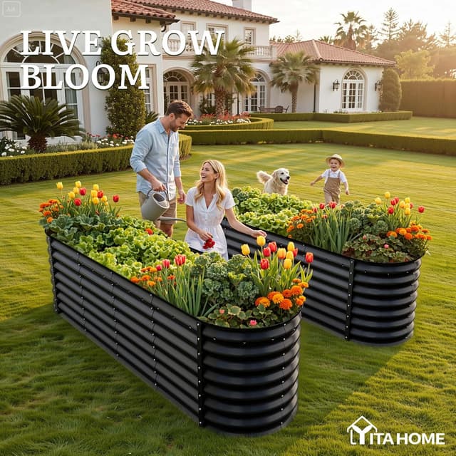Detalle 2 de YITAHOME Raised Garden Bed 96x24 ft 239 gal
