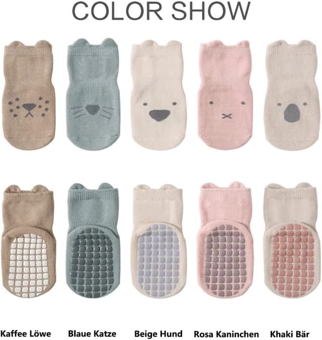 Detalle de Exemaba Rutschfeste Socken 5 Paar