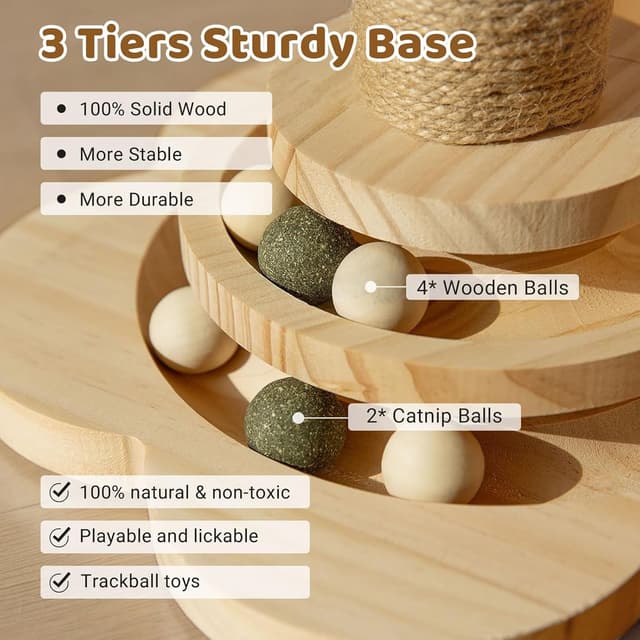 Thumbnail 4 de Cat Scratching Post 45 cm for Smaller Cats 🐱