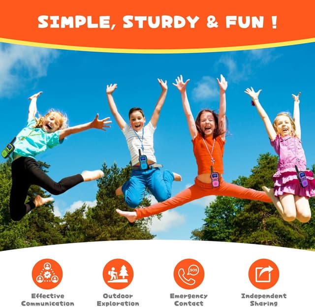 Thumbnail 2 de Wishouse Walkie Talkies 4-Pack Kids Radio