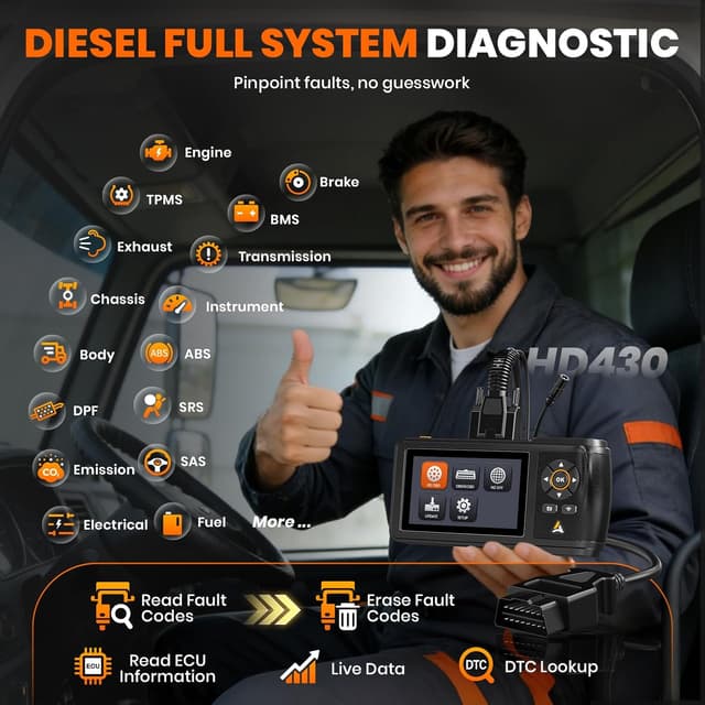 Thumbnail 4 de ANCEL HD430 Truck Scanner 4.3-inch 🛠