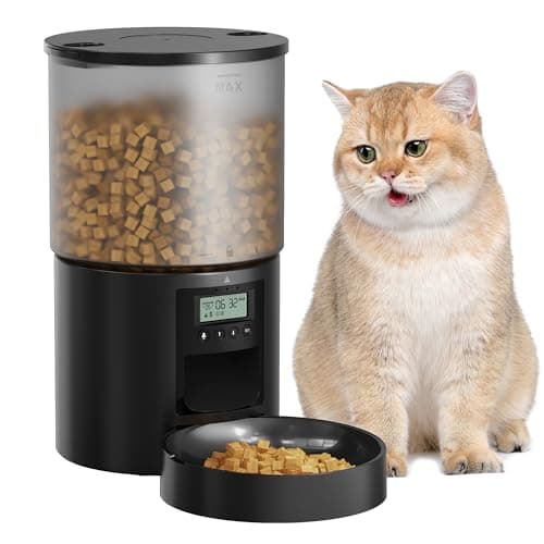 Detalle de POOEKEN Dispensador de comida para gatos 4L