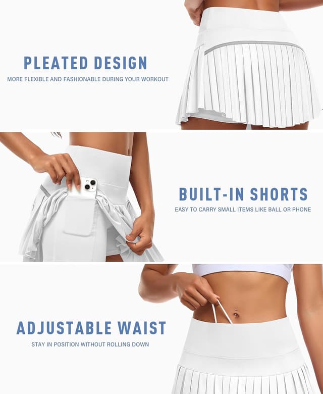 Detalle 2 de JoyGirl pleated tennis skirt 2-in-1